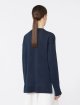 Темно-синій светр Max Mara з лляної пряжі: фото 3 - Invogue