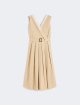Бежева сукня Weekend Max Mara з суміші бавовни: фото - Invogue