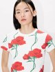 Біла футболка Kenzo з бавовни з квітковим принтом: фото 4 - Invogue