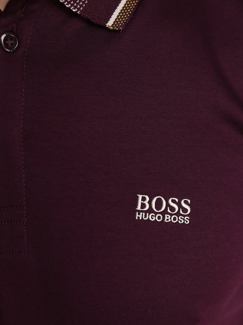 Фиолетовое поло BOSS: фото 4 - Invogue