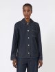 Темно-синя сорочка MAX MARA з бавовняного деніму: фото 2 - Invogue