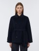Темно-синє пальто MAX MARA з чистої вовни: фото 2 - Invogue