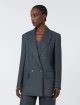 Сірий жакет Max Mara з льону: фото 2 - Invogue