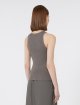 Сірий топ MAX MARA з бавовняної пряжі: фото 3 - Invogue