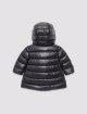 Синій пуховик Moncler розкльошений: фото 1 - Invogue