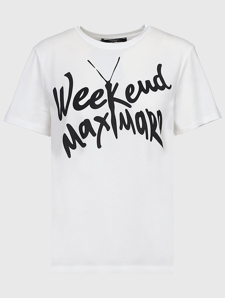 Белая футболка WEEKEND MAX MARA: фото - Invogue