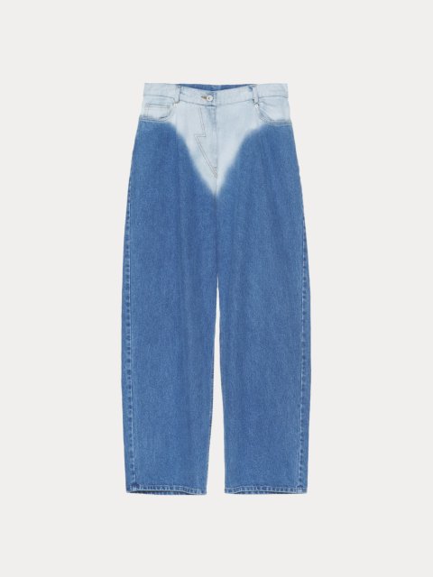 Блакитні  джинси PUSHBUTTON вільного крою: фото - Invogue