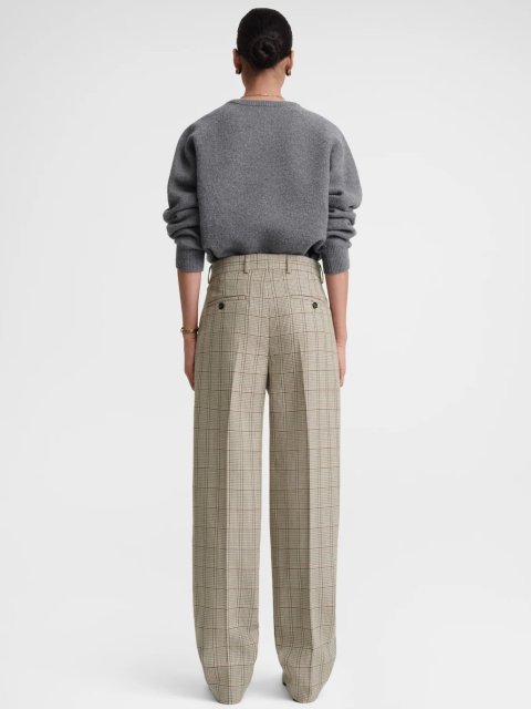 Бежеві брюки TOTEME в клітинку: фото 2 - Invogue