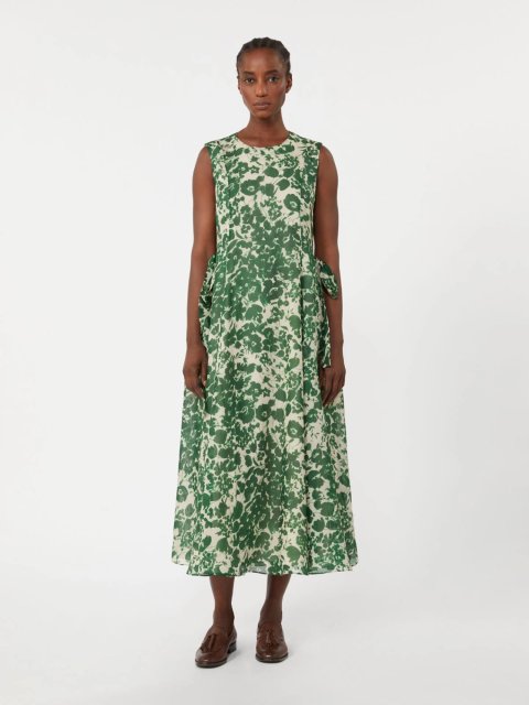 Зелена сукня Max Mara з рамі: фото 3 - Invogue