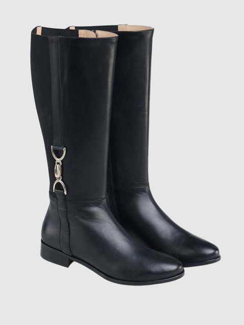 Чёрные сапоги MARINA RINALDI: фото 1 - Invogue