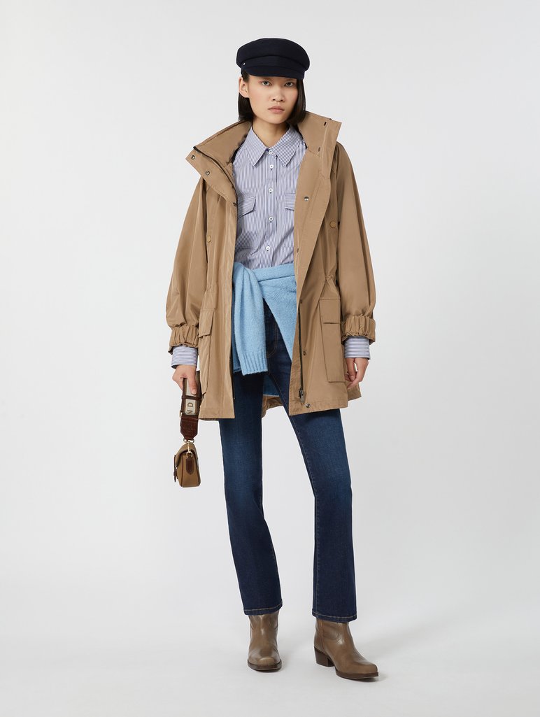 Світло-коричнева вітрова WEEKEND MAX MARA з тафти: фото 1 - Invogue