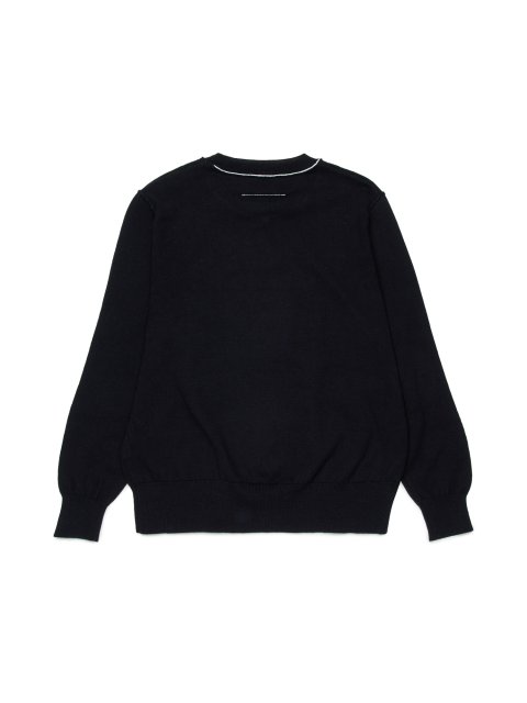 Чёрная кофта MM6 Maison Margiela из хлопка: фото 1 - Invogue