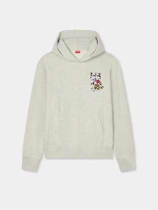 Серое худи Kenzo из хлопка: фото - Invogue