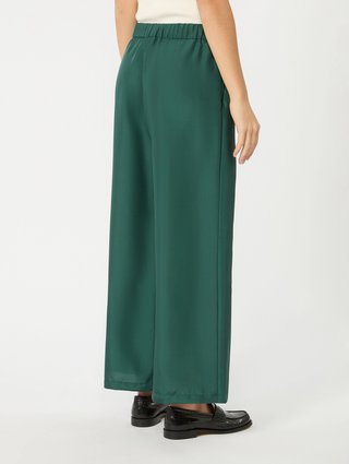 Темно-зелені брюки Weekend Max Mara з шовку: фото 3 - Invogue