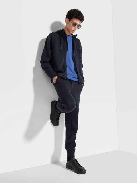 Темно-синя куртка ZEGNA з вовни: фото 1 - Invogue