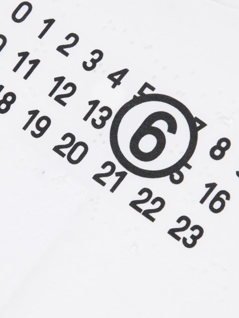 Белая футболка MM6 KID с принтом: фото 2 - Invogue