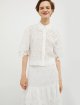 Біла сорочка MAX&CO з вишивкою та мереживом: фото 1 - Invogue