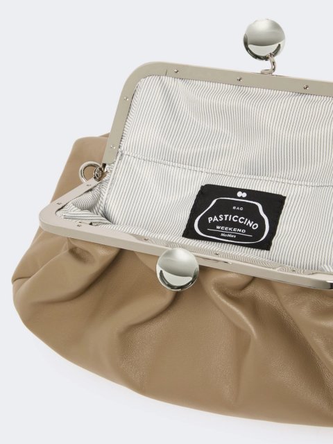 Темно-бежевая сумка Pasticcino Weekend MaxMara кожаная: фото 5 - Invogue