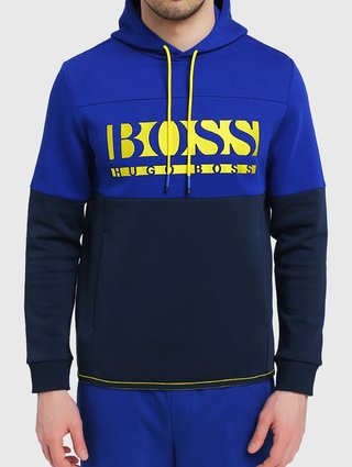 Синее  худи BOSS: фото 3 - Invogue