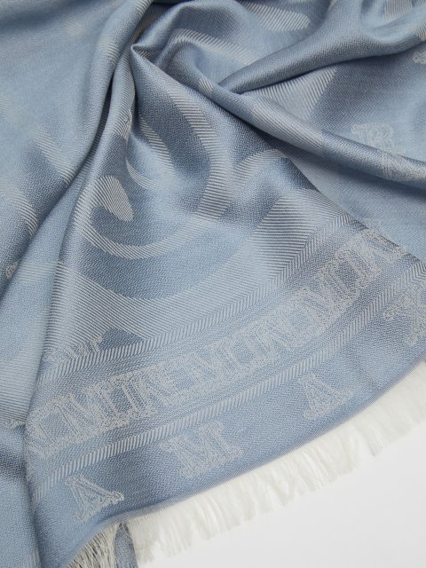 Блакитний шарф MAX MARA : фото 2 - Invogue