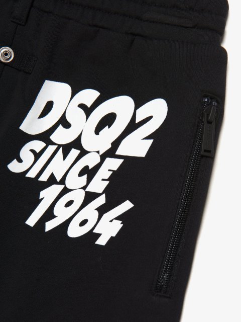 Чёрные брюки DSQUARED KID: фото 2 - Invogue