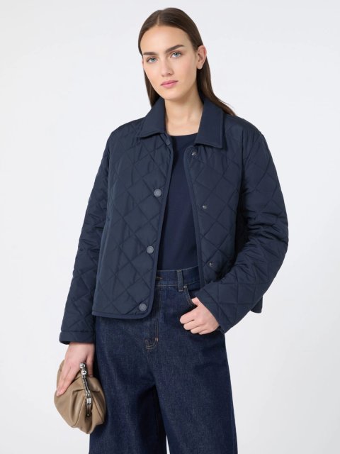 Темно-синя куртка Weekend Max Mara укорочена: фото 4 - Invogue