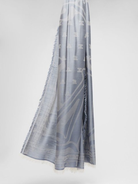 Блакитний шарф MAX MARA : фото - Invogue