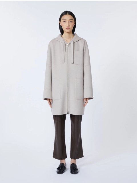 Бежеве пальто MAX MARA з чистої вовни: фото 3 - Invogue