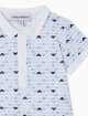 Блакитні футболка та шорти Emporio Armani з бавовни: фото 2 - Invogue