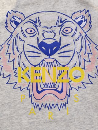 Серое платье KENZO: фото 2 - Invogue