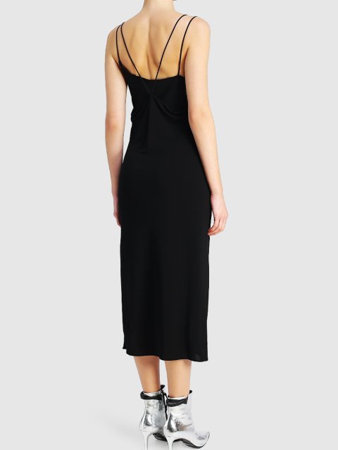 Чёрное платье HELMUT LANG: фото 2 - Invogue