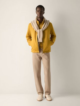 Жёлтый свитер ZEGNA из кашемира и шёлка: фото 2 - Invogue