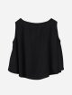 Чорна блуза MM6 MAISON MARGIELA KIDS : фото 1 - Invogue