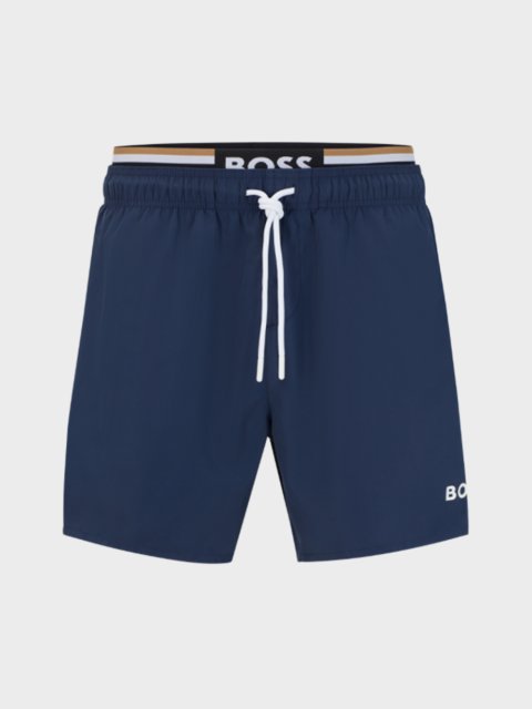 Синие шорты пляж BOSS: фото - Invogue