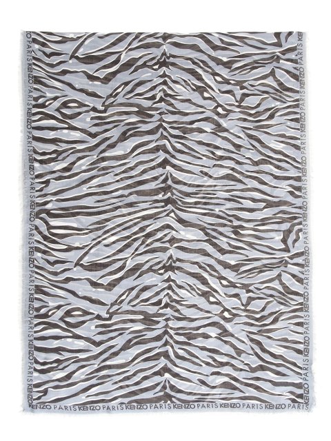 Сірий шарф KENZO : фото 6 - Invogue