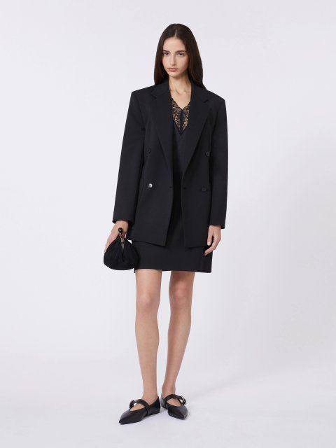 Чорний топ WEEKEND MAX MARA атласний: фото 1 - Invogue