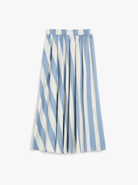 Юбка в полоску Weekend Max Mara из хлопка и шелка: фото - Invogue