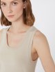 Бежевий топ WEEKEND MAX MARA з еластичної віскозної пряжі: фото 5 - Invogue
