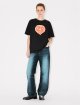 Чорна футболка KENZO вільного крою: фото 1 - Invogue