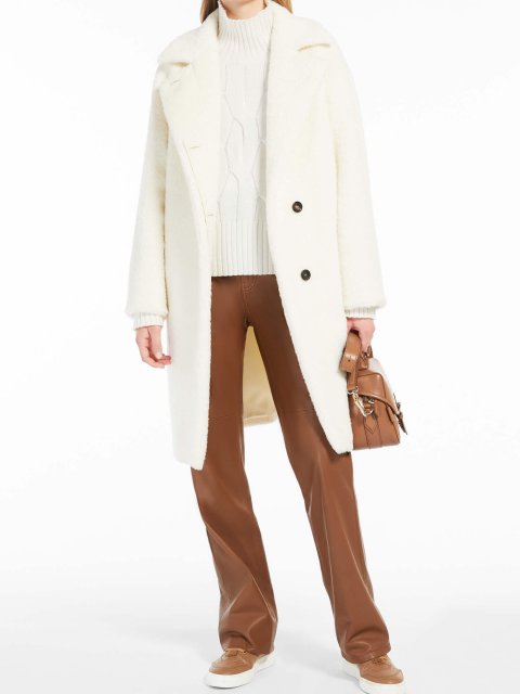 Белое пальто MAX MARA: фото 3 - Invogue