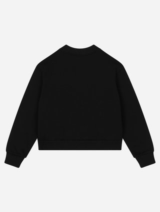 Чорний світшот DOLCE&GABBANA з логотипом oversize fit: фото 2 - Invogue