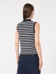 Топ у смужку WEEKEND MAX MARA з суміші віскози: фото 3 - Invogue