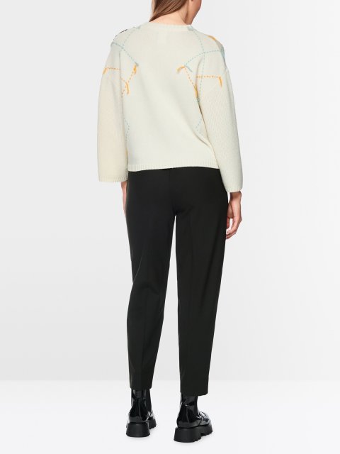 Чёрные брюки MARC CAIN из шерсти: фото 3 - Invogue