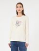 Молочная футболка Weekend Max Mara из хлопка: фото 1 - Invogue