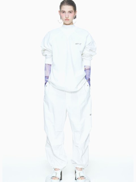 Білі спортивні штани PUSHBUTTON: фото 1 - Invogue