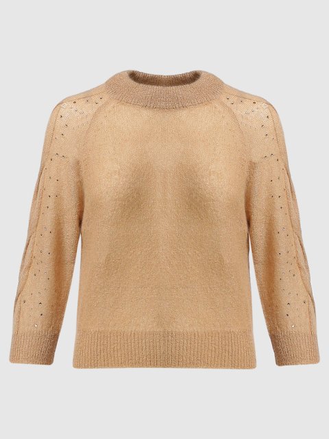 Бежевый свитер MAX MARA: фото - Invogue