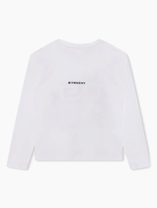 Белый свитшот GIVENCHY KIDS: фото - Invogue