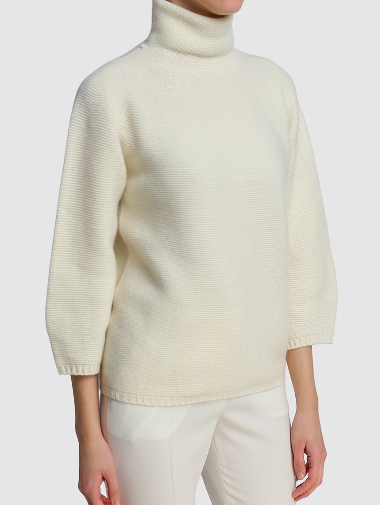 Белый свитер MAX MARA: фото 3 - Invogue