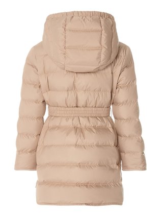 Бежеве пальто MONCLER ENFANT: фото 2 - Invogue