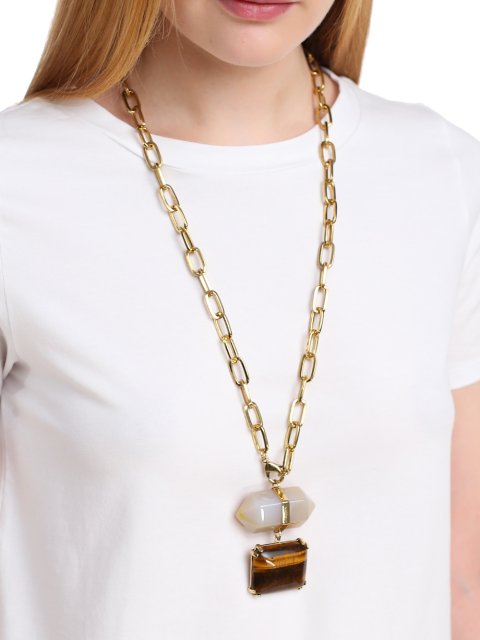 Белое колье WEEKEND ACCESSORIES: фото 3 - Invogue